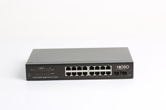 8K MAC การเรียนรู้ CCC Certified AC110V Ethernet Access Switch 18 Ports