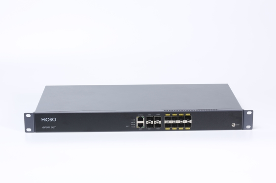 HA7308G-J 8PON GPON การสนับสนุน OLT WEB SNMP CLI 4 GE/10GE SFP/SFP+(10GE) สายพานออฟติกอัพลิงค์