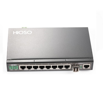 Poe Ethernet Switch Network 8 พอร์ตพร้อมพอร์ต Combo 1 กิกะบิต DC48V